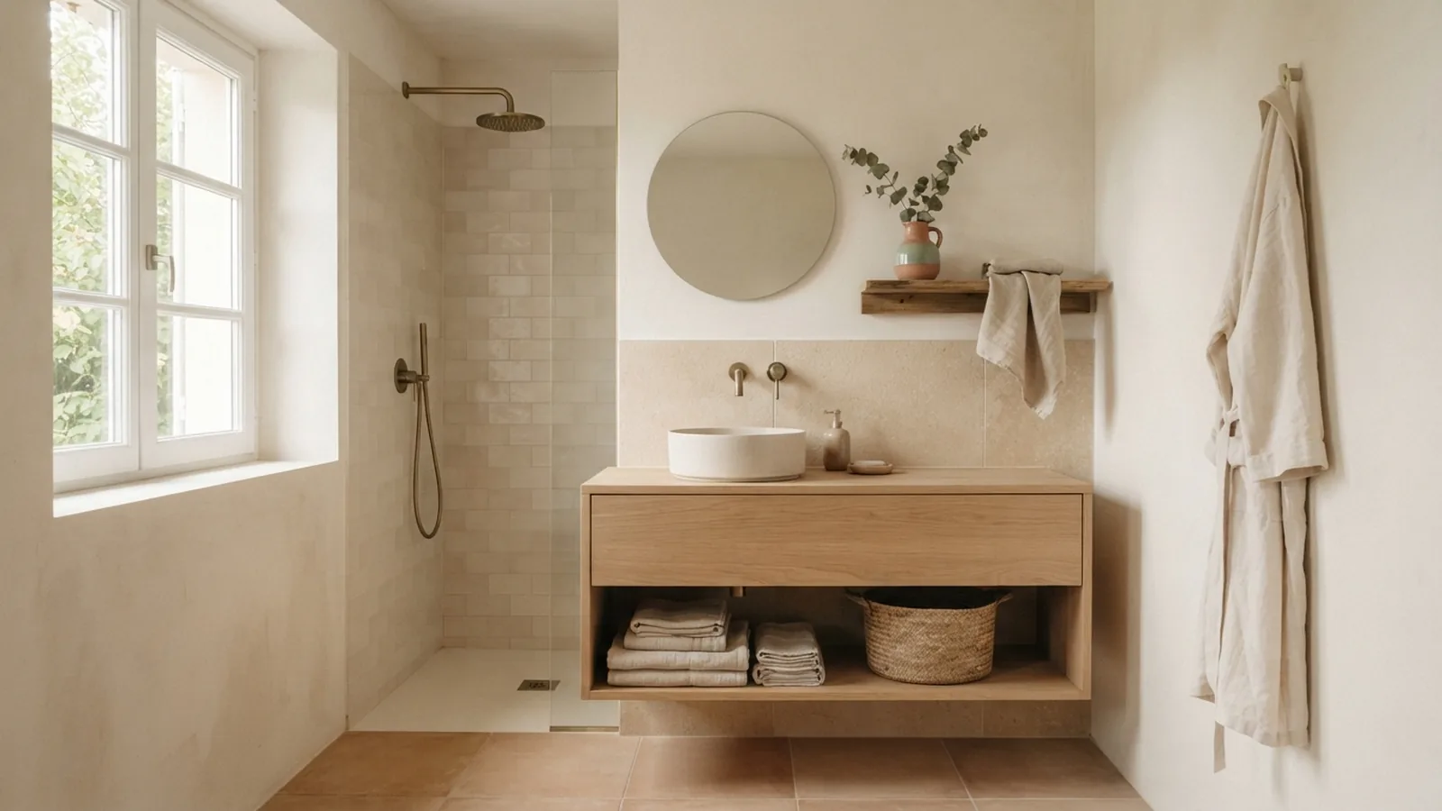 Beige Bathroom Tiles: Paint Colors and Accent Ideas