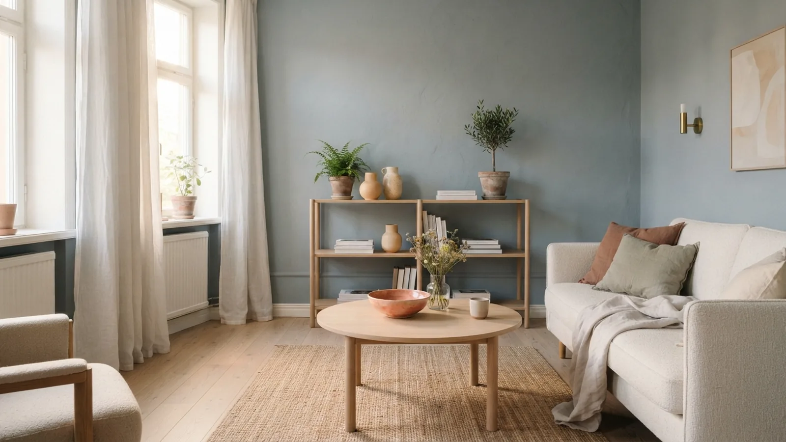 Curtains for a Blue Room — Color, Texture and Scale