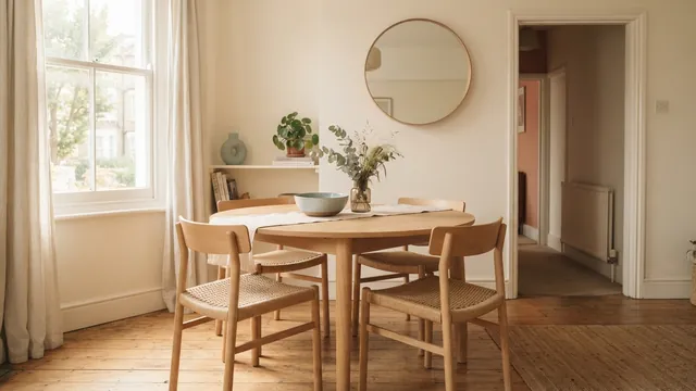 Dining Table Clearance — Space for Chairs and Walkways
