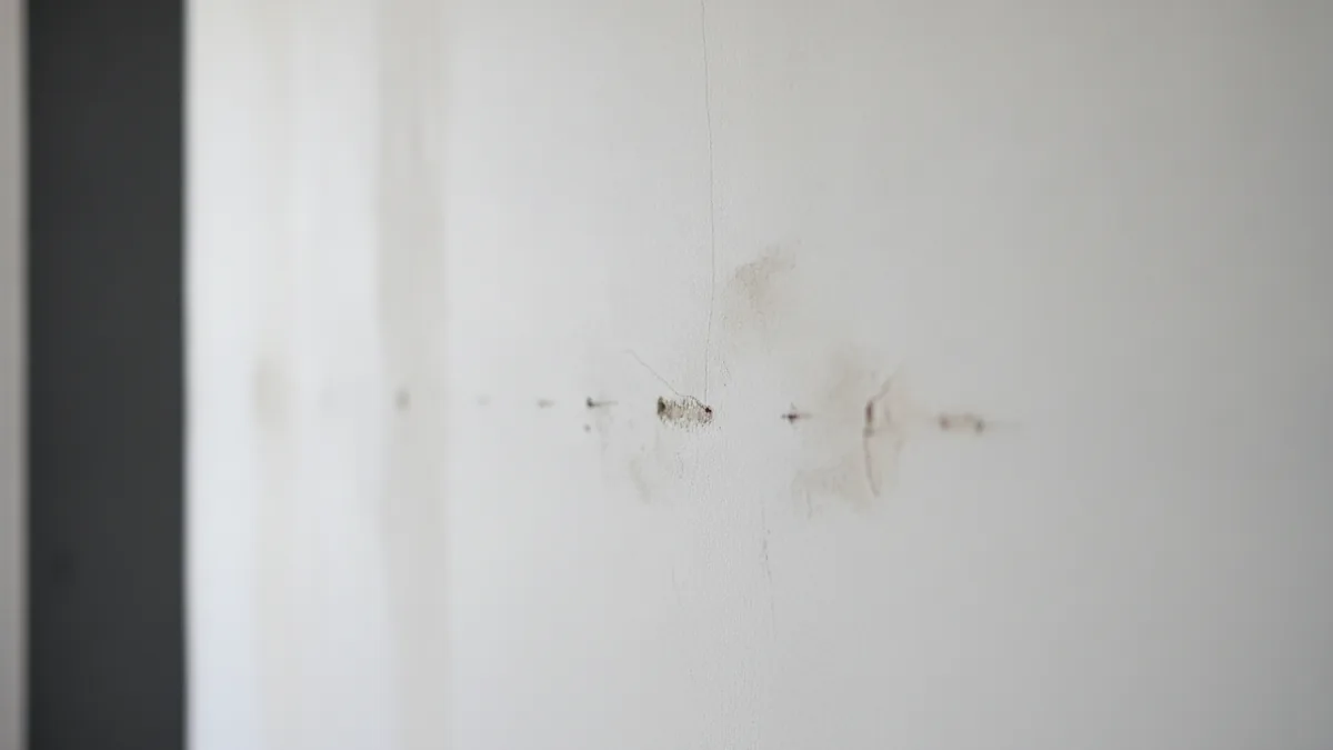 Example of wall surface condition that affects preparation time