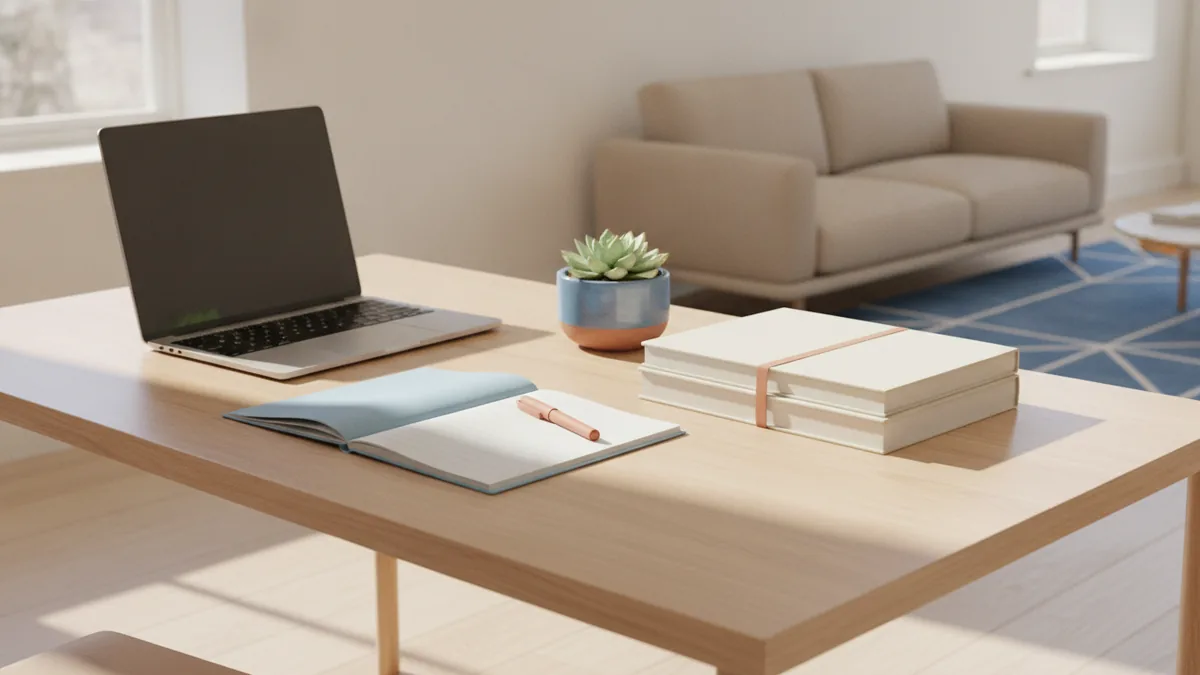 Candidate desk setup representing the exam application process
