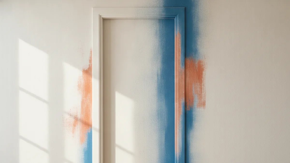 Doorway edges blending into wall finish for a seamless look.
