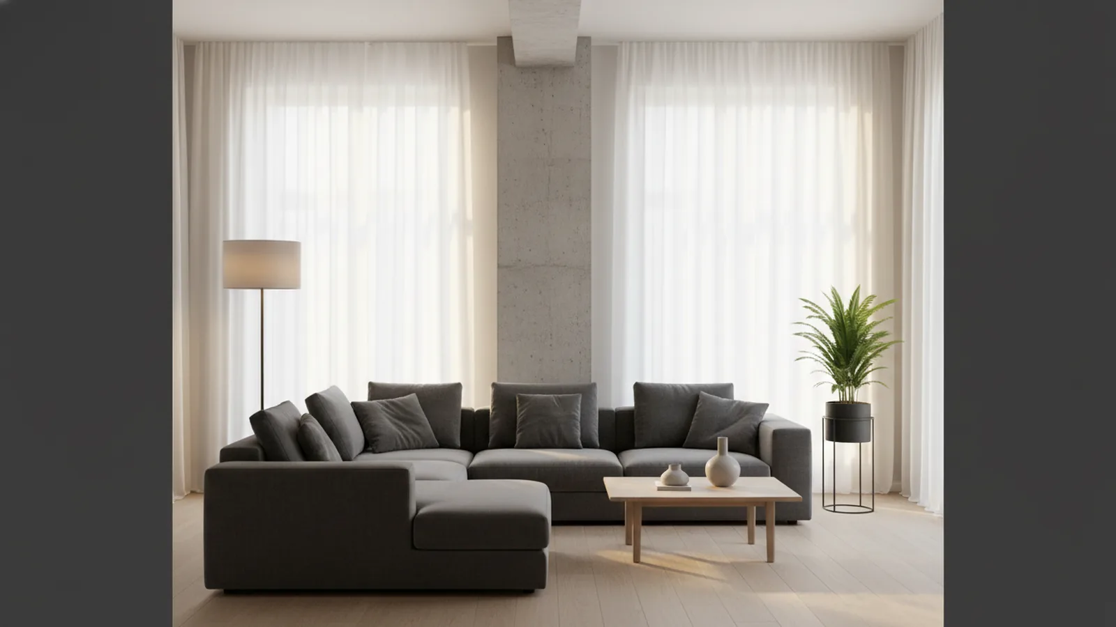 How to Hide a Pillar in the Living Room: Smart Decor Fixes