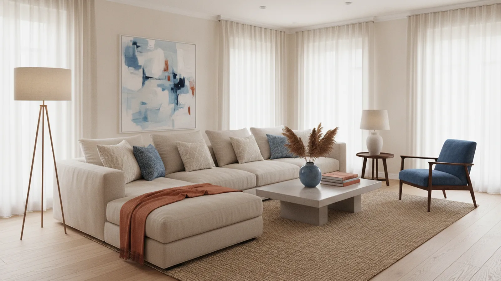 How to Lighten a Dark Living Room (Color, Lighting, Decor)