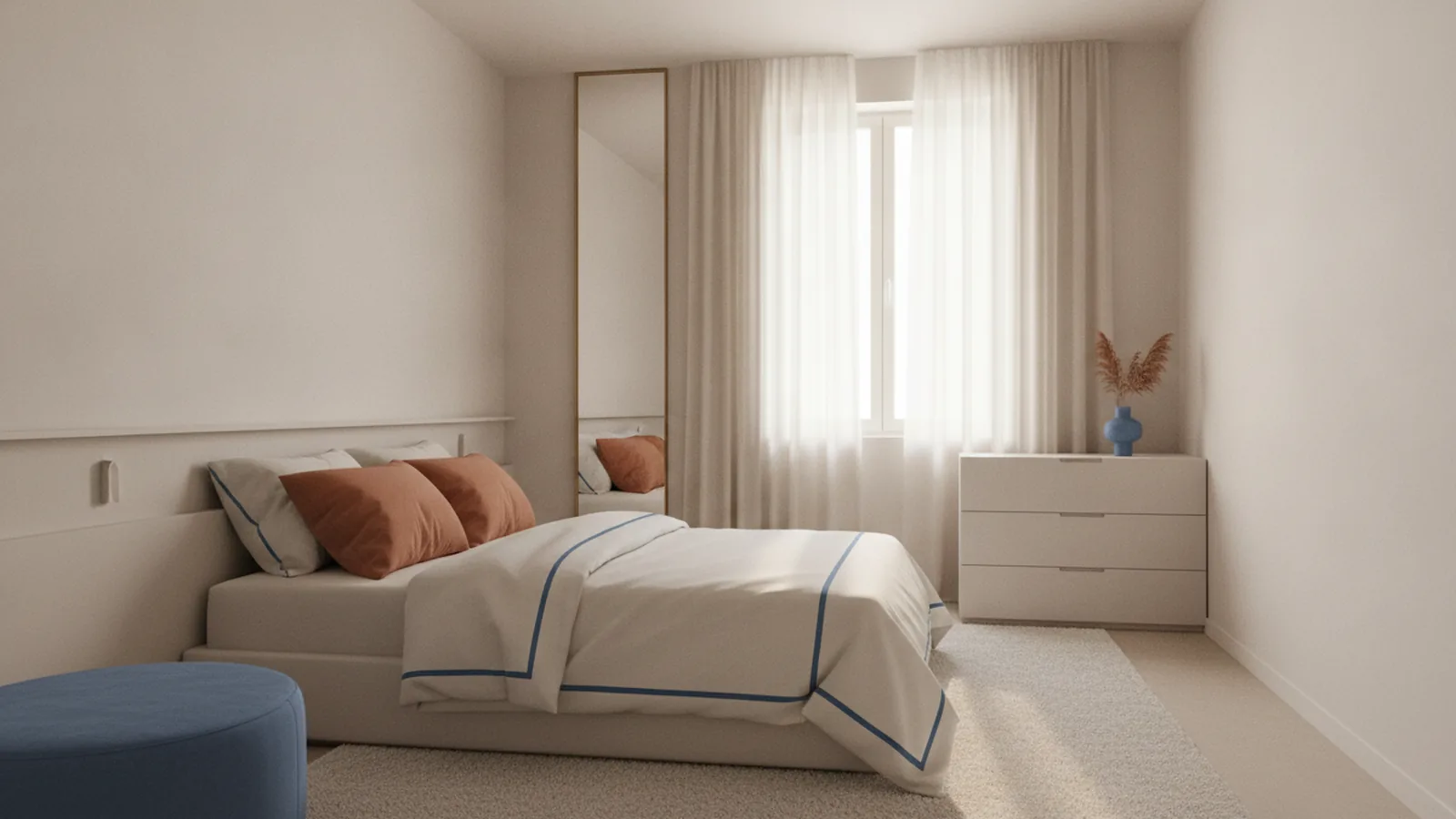 How to Make a Small Bedroom Look Bigger (Color, Layout, More