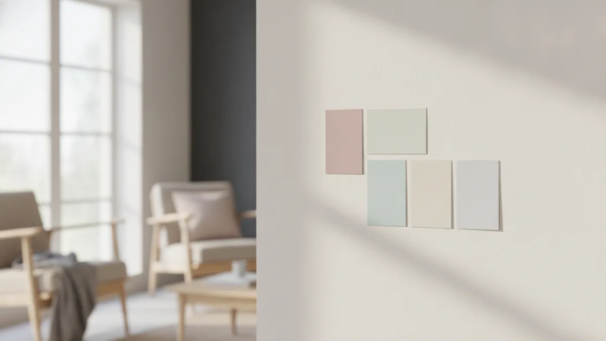 Light-reflective color palette Light paint tones and trim colors for an airy room feel
