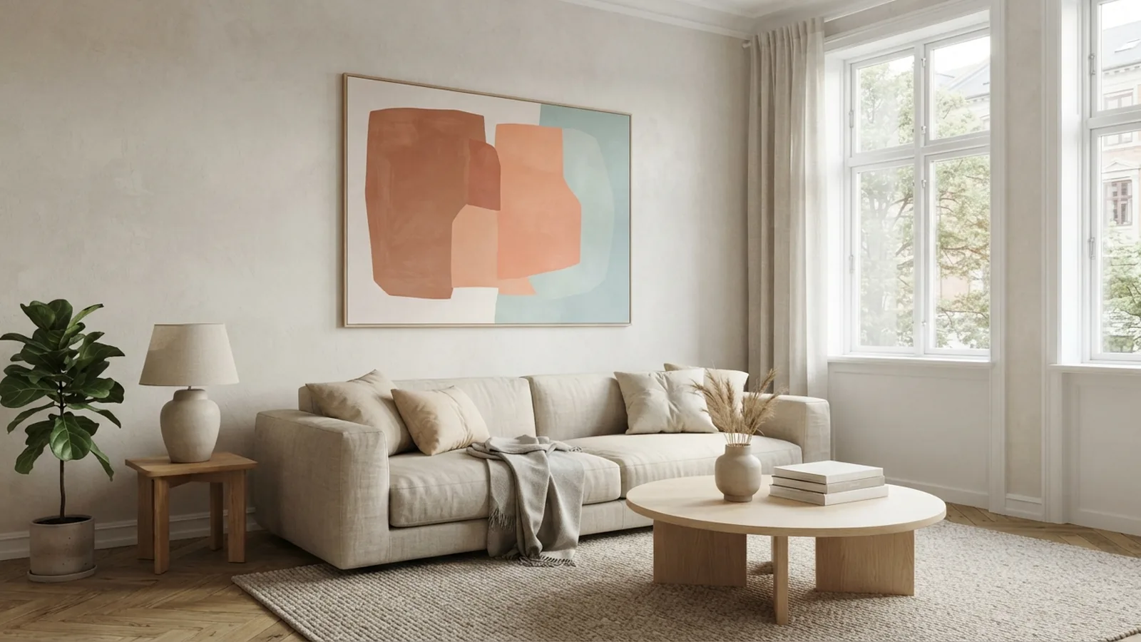 Large Living Room Walls — Scale, Style, and Warmth