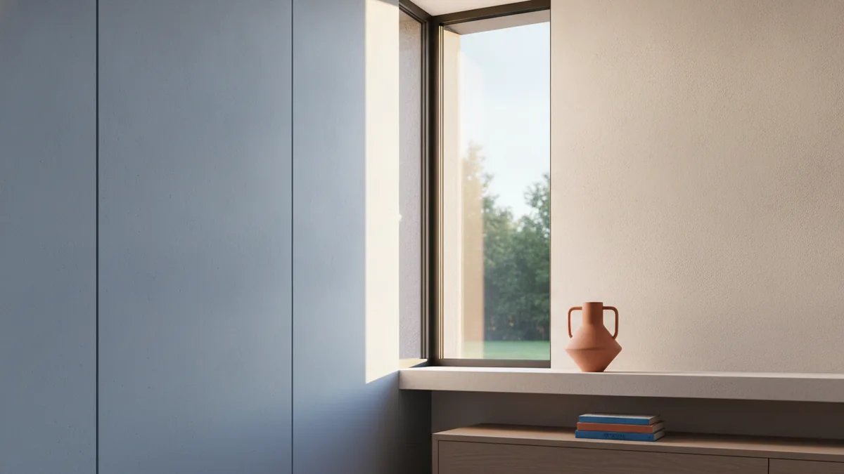 Natural light changing the look of grey and walls